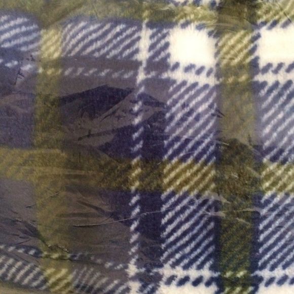 The Big One Plush Blanket Oversized Blue Plaid - Picture 4 of 6